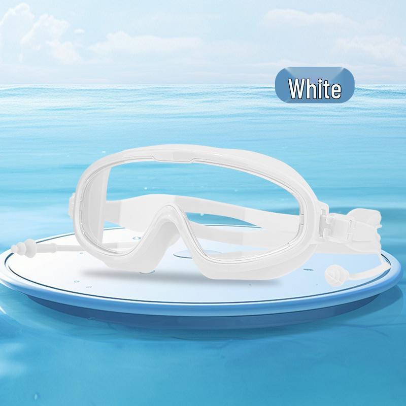 Children's Waterproof Anti-Fog UV-Proof Swim Goggles - Large Frame, Professional Diving for Boys & Girls