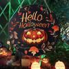 Yousheng Halloween Sign for Front Door Halloween Wreath Wooden Hanging Sign Boo Ghost Pumpkin Witch Welcome Sign for Window Wall Decor