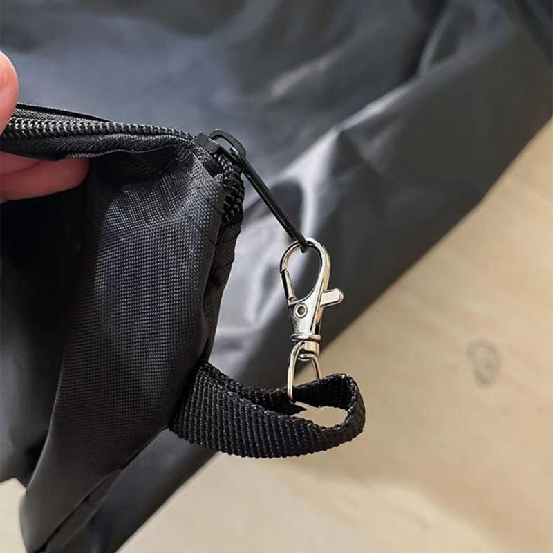 Easy Installation Leaves Collector Bag Equipped with Bottom Zippers for Quick Emptying Drawstring Closures for Riding Mowers