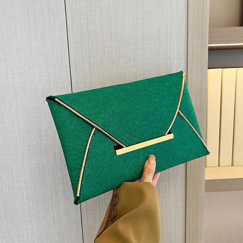 Stylish And Versatile Envelope Clutch Bag For Women In Black Hot Pink And Green