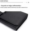 Long Genuine Leather Wallet Women's Folding Large Capacity Wallet New Soft Cowhide Women's Clutch Phone Holder Wallet