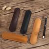 Pen Storage Cover School Supplies Leather Pen Holder Vintage Pen Bag Cowhide Pen Case Pen Protector