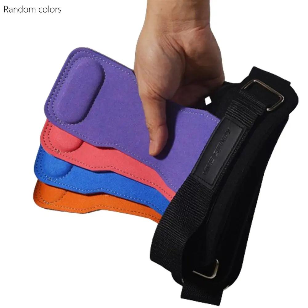 

Случайные цвета из воловьей кожи, перчатки для спортзала, ручки, противоскользящий пояс, защита для тренировок, подъемные перчатки, подушечки для ладоней, становая тяга, фитнес, Crossfit M6P2