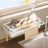 Self-draining Sink Faucet Storage Rack Waterproof Sink Rag Rack Cloth Drain Rack  for Home