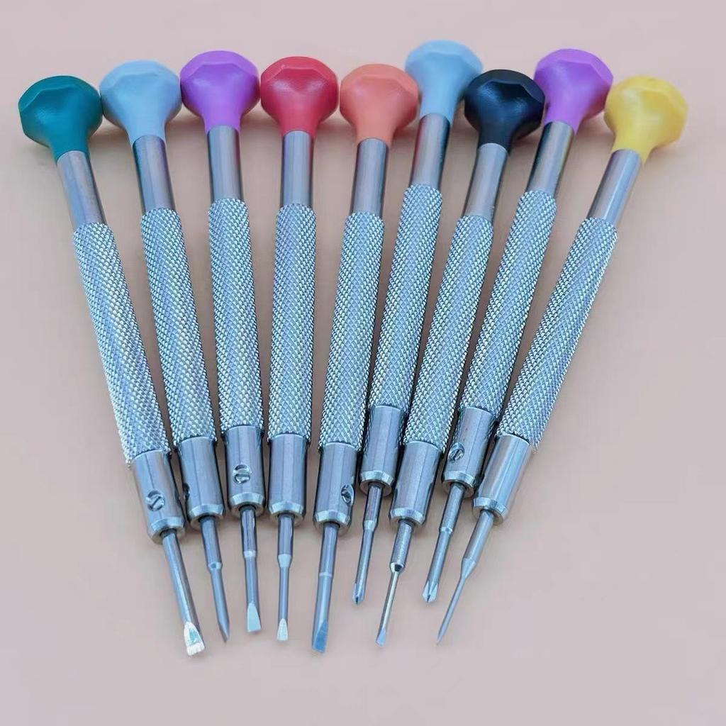 Mini Precision Screwdriver Set for Watch, Clock, Eyeglass Repair - Flathead & Phillips
