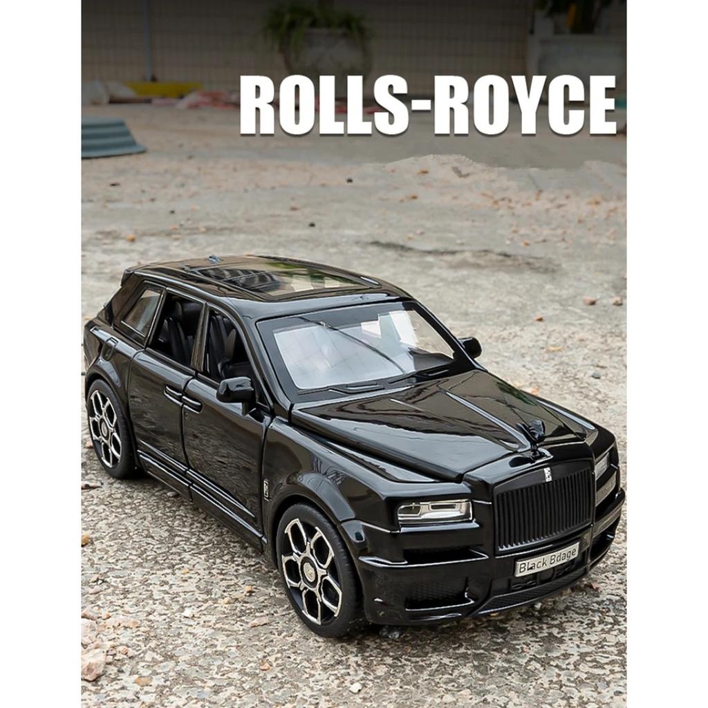 1/32 Rolls Royce Cullinan SUV Slitinový Luxusní Model Auta Odlévaný Kovový Model Auta Vozidla Model Simulace Zvuk a Světlo Dětský Dárek