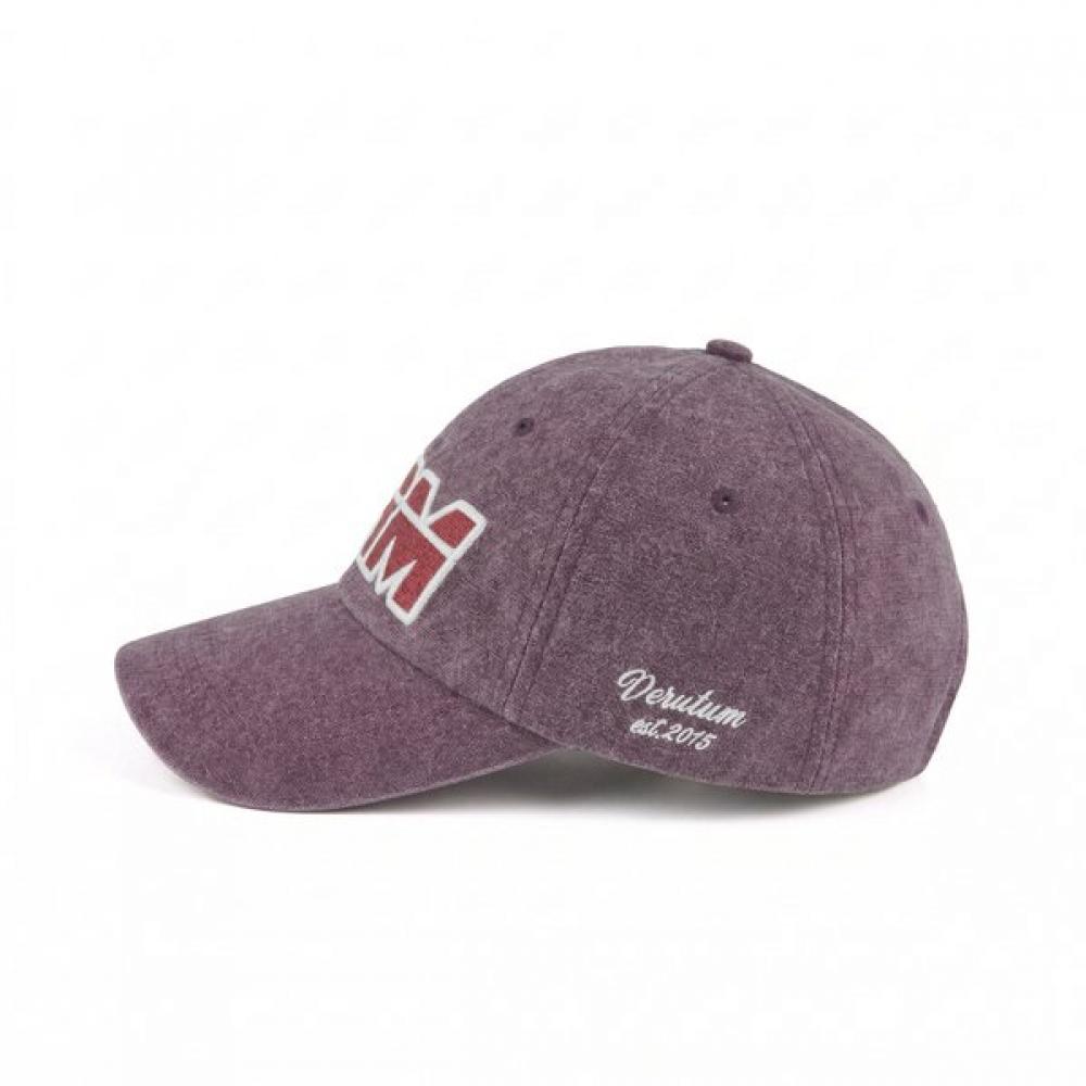 VERUTUM Applique Logo Pigment Ballcap Purple Hw Bc251p