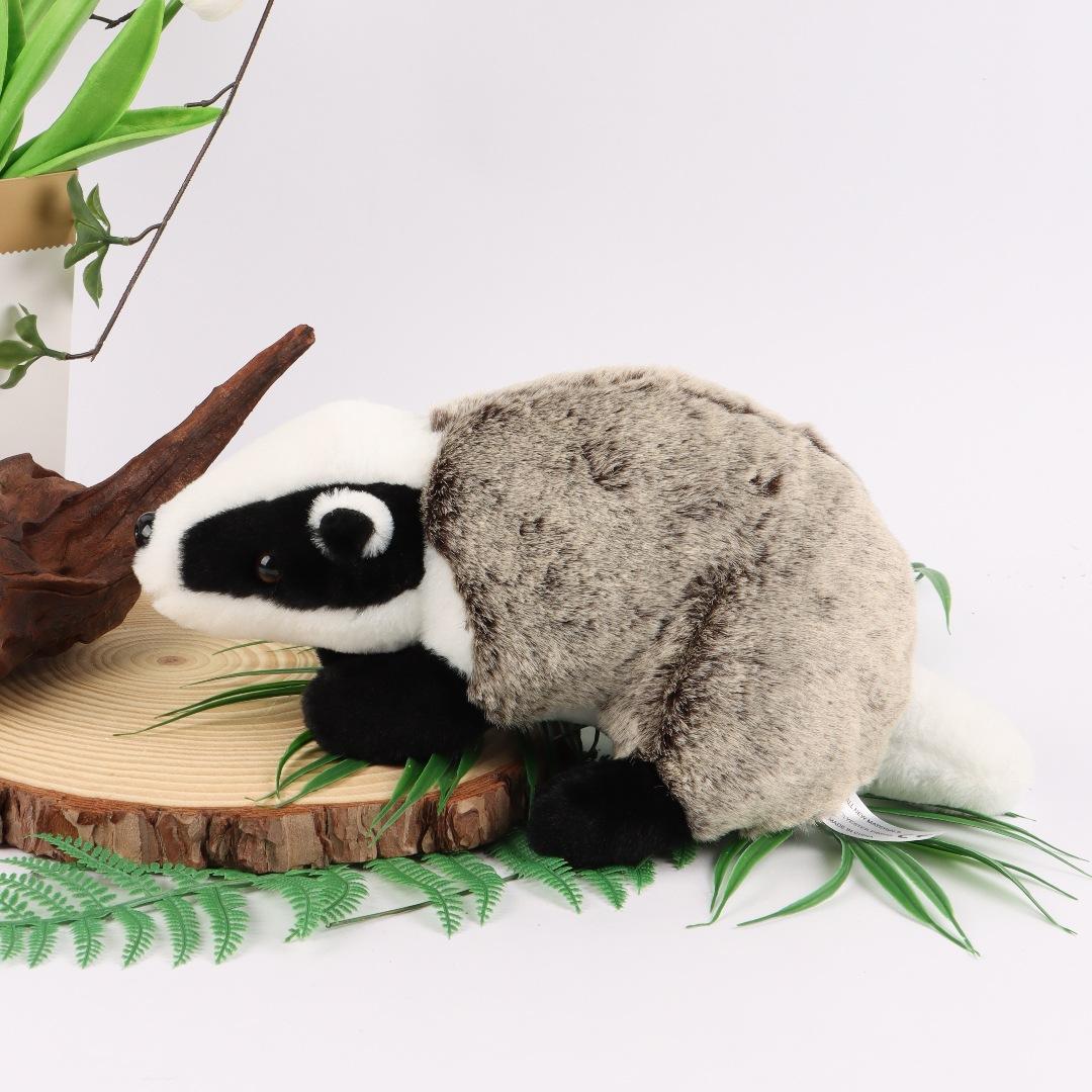badger Plush, Badger Simulation Animal, Jeff Doll, Wang Anshi Badger, Furry Doll, Home Decoration