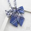 Personalized Flower Plaid Uniform Collar Flower Bow Tie Small Fresh Sailor Suit Bow KTB