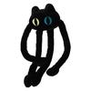 Stuffed Animal Long Legs Toy Unique Fine Stitch Long Legs Octopus Doll Imitation Rabbit Fur PP (Black Cat)