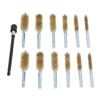 13 Pcs Bore Brush Set 8mm 10mm 12mm 15mm 17mm 19mm Diameter 1 4in Shank Drill Cleaning Brushes with 15cm Extension Rod