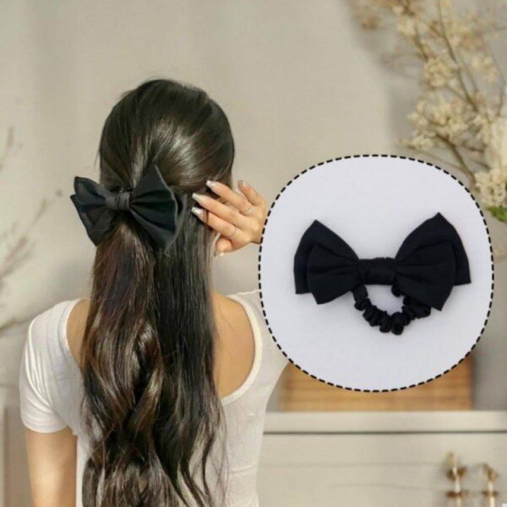 

Мно Черная Большая Лента Король Лента Повязка для Волос Резинка для Волос Повязка Гопчанг Резинка для Волос Повязка Гопчанг