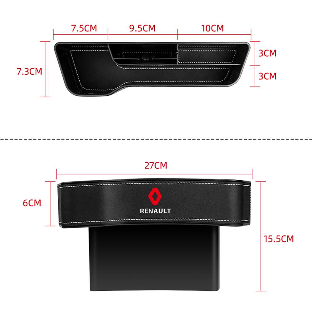 Car Interior Storage Pocket Multifunction Console Crevice Filler Side Organizer Bag for Renault Megane Clio Captur Arkana DACIA ZZ11