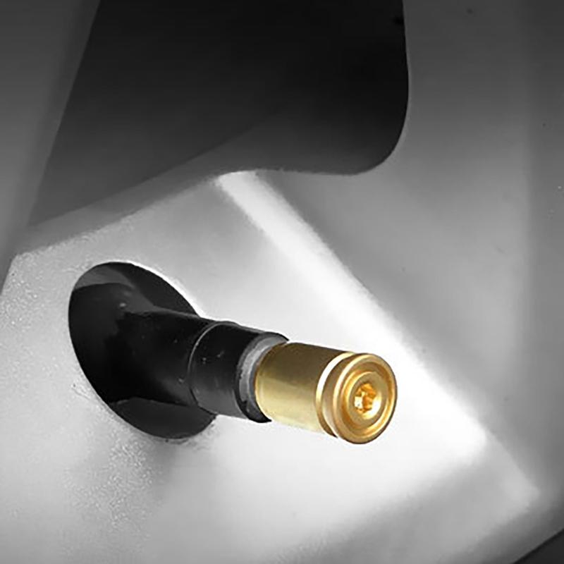 Zinc Alloy Valves Stem Caps Cover, 4Piece Set, with Airtights Rubber Seal Leak Proof for Wheels Motorbike Secure Parking