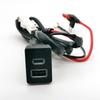 12V/24V Car QC3.0 USB Type-C PD Dual Charger Socket Phone Charging Outlet Power Adapter For Toyota LC120 Prado 16-20 Accessories