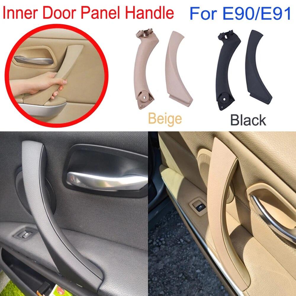 For BMW E90 E91 For BMW 3-Series Car Inner Door Handle Panel Sedan Pull Trim Cover 51417230850 51419150335 51419150340