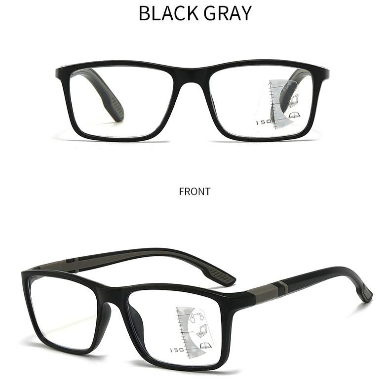 Color Shift Multi Focus Reading Glasses Sports Anti Slip Old Glasses Anti Blue Light Eye Protection Bifocals Premium