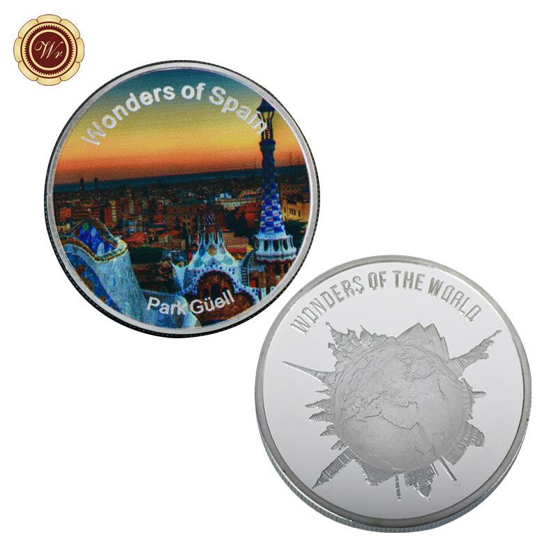 Architectural commemorative coin gift box collection commemorative medal Burj Khalifa Theatre Castle metal crafts badge