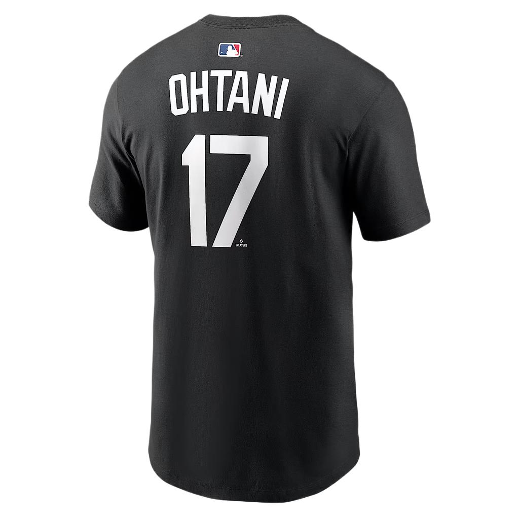 Nike X MLB Collaboration Shohei Ohtani Los Angeles Dodgers Comfortable Short Sleeve Soft T-Shirt Men Tops N19900ALD9-K2F