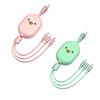 Retractable 3 in 1 Data Wire Charging Cable for Apple/Android/Type-c Connectors