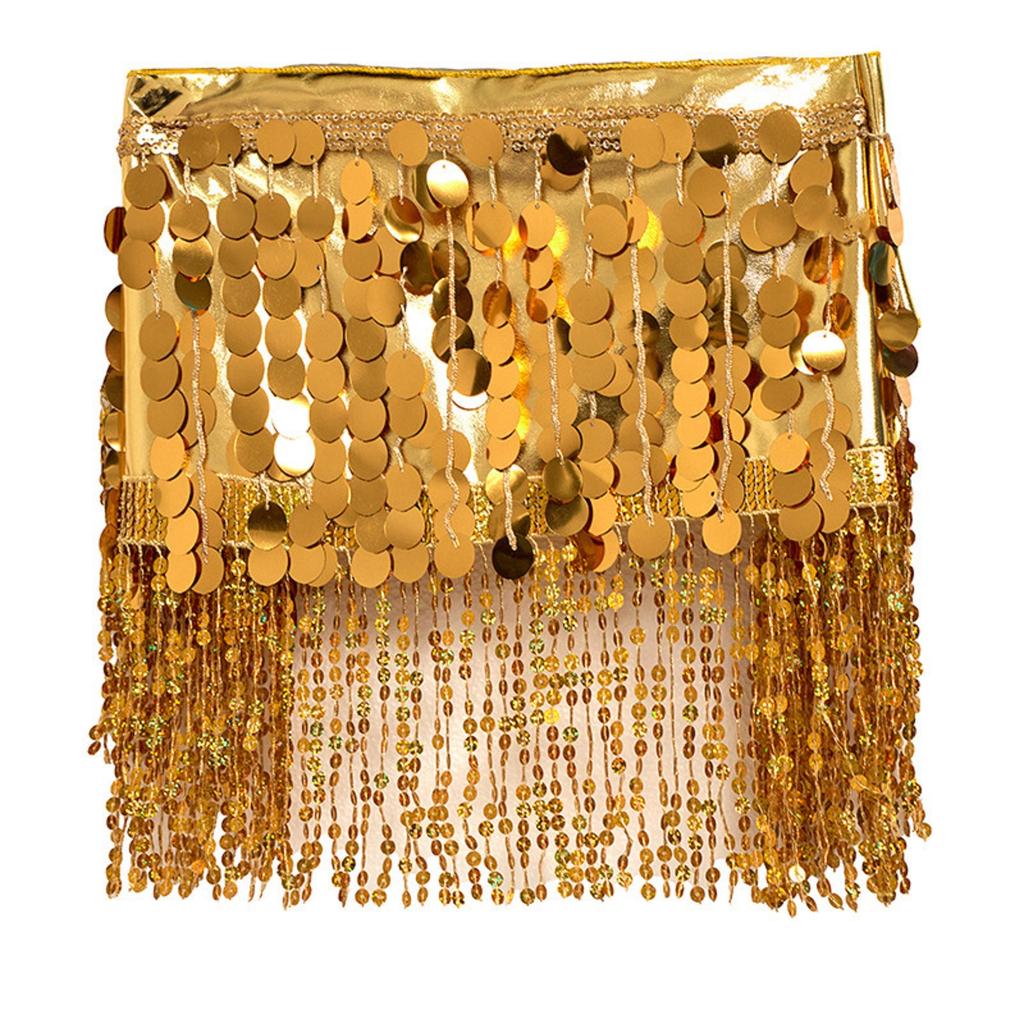 Lenço de Cintura para Dança do Ventre Feminino, Corrente de Cintura de Dança, Lenço de Quadril de Performance com Franjas