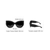 Balenciaga Logo Acetate Irregular Frame Sunglasses Women Sunglasses Black BB0322S001