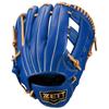 ZETT Youth Baseball Soft R Brown BJGB74520F Glove, Steer, All-Around, Blue/P (2532), Size Small,