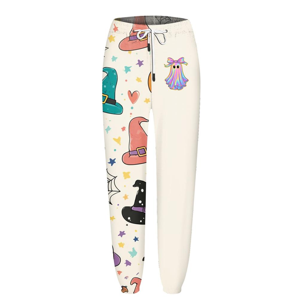 Lässige Jogginghose für Damen mit Halloween-Print