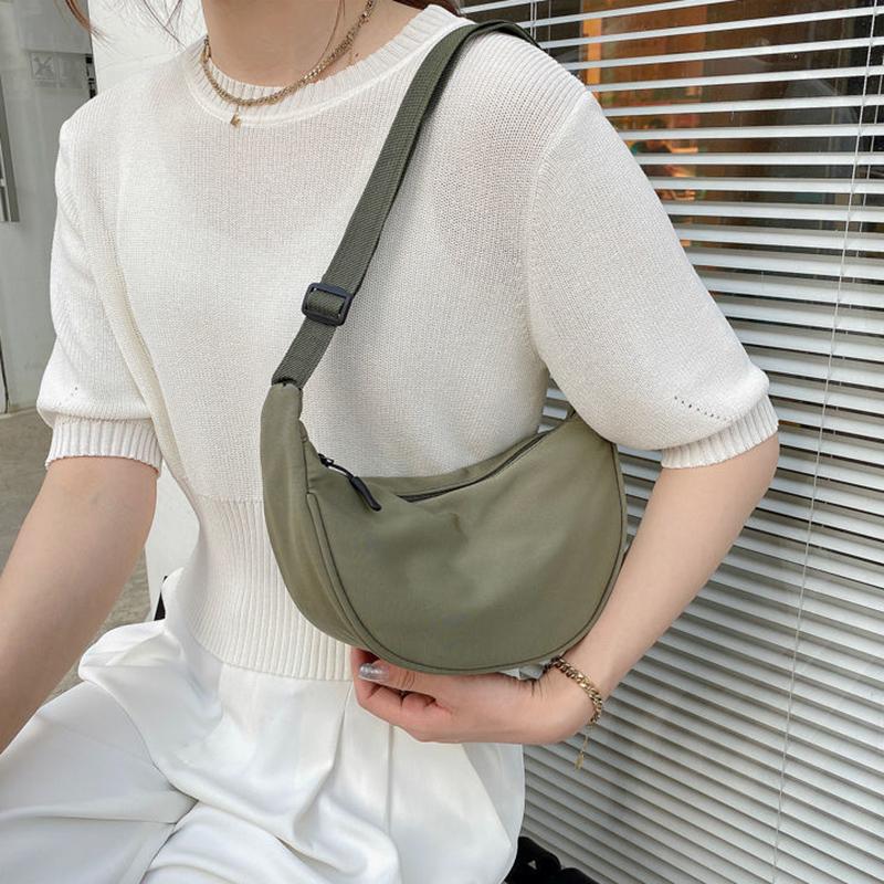 half moon shaped purse