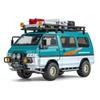 1/24 Mitsubishi Delica MPV Minibil Støpelegering Næringskjøretøy Metallmodellbil Simulering Lyd og Lys Leke Gave
