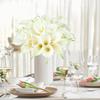 6Pcs 40cm Artificial Calla Lily Flower Heads Bride Holding Bouquet Wedding Decor Craft Wreath Home Decoration Christmas Supplies