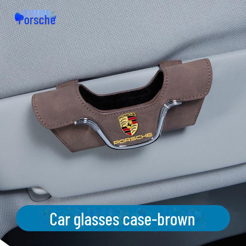 

Автомобильный замшевый чехол для очков с зажимом для солнцезащитного козырька - устойчивое к царапинам и износу хранилище для солнцезащитных очков и карт
