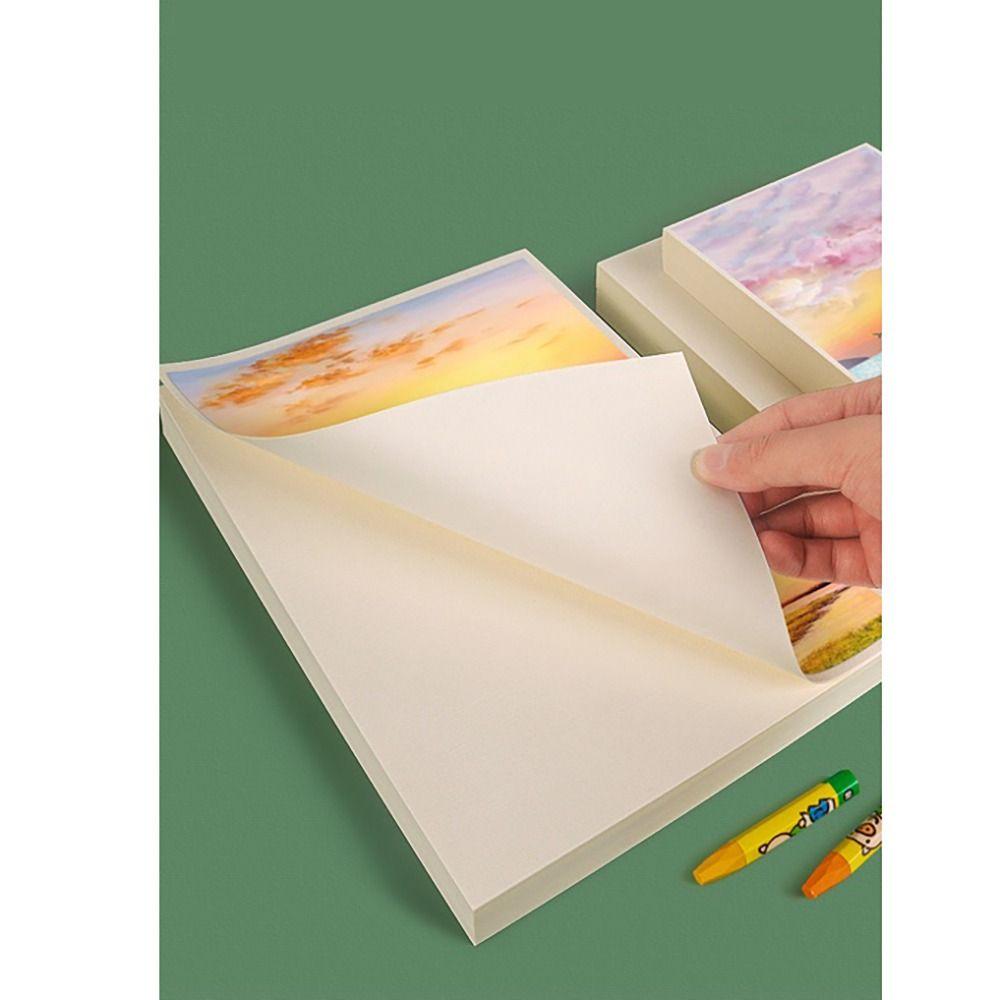 50Sheets/Set 200g Thickened Oil Painting Paper Oil Painting Stick Special Paper  Crayon Painting