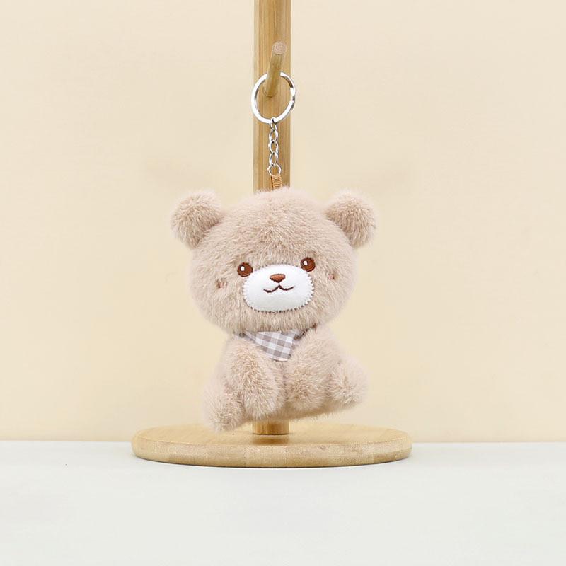 

Snuggly Animal Plush Scarf Bear Keychain Charming Dog Bunny Duck Soft Toy Bear