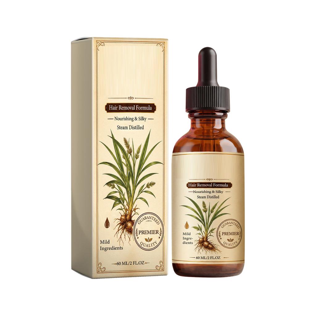 Hair Removal Oil with Cyperus Rotundus Extract for Smooth Skin