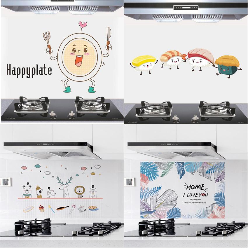 

Кухонные масляные настенные наклейки Бытовые обои Наклейки на кухню Фольга Пары Домашний декор Термостойкие водонепроницаемые настенные наклейки