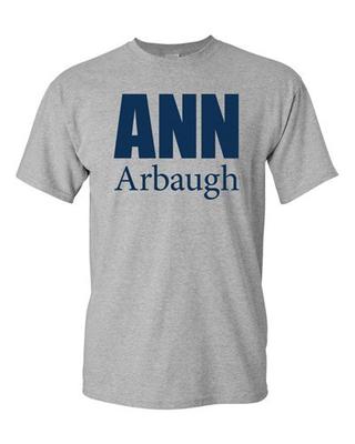 Ann Arbaugh Bold Football Michigan Sports Game Novelty Adult T-Shirt Tee Unisex T-Shirt