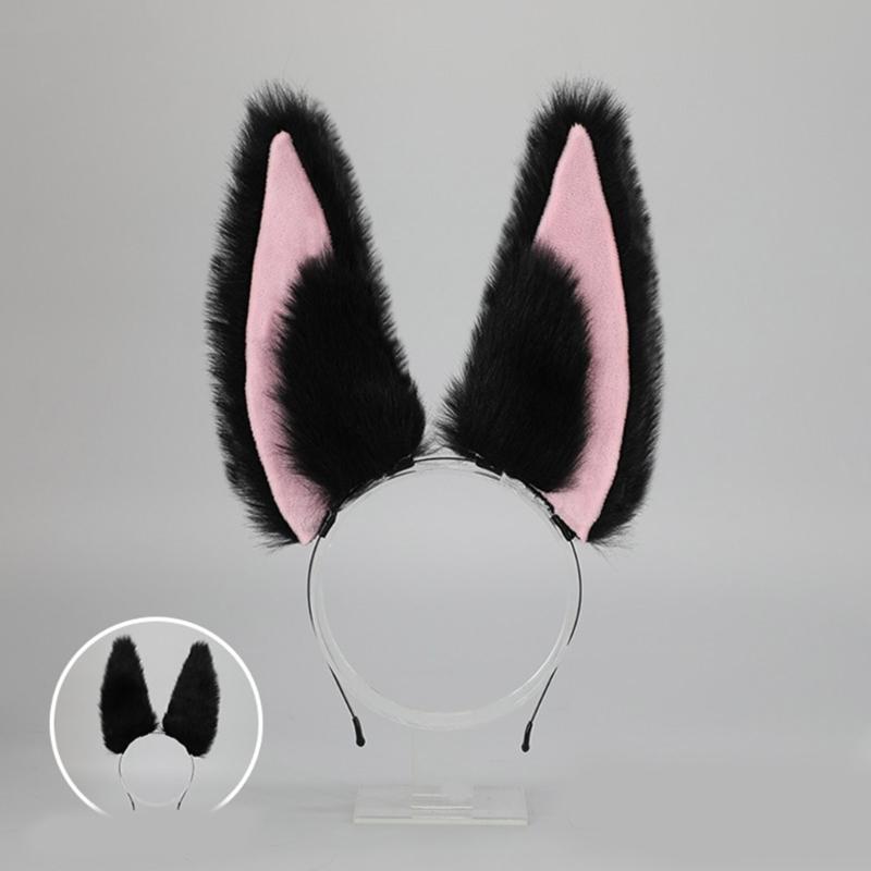 Adult Kids Cute Cosplay Anime Role Ears Shape Headband Plush Hair Hoop Makeup Photoshooting Christmas Party Headpieces