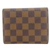 Used LOUIS VUITTON Tri-fold wallet Portefeuille Joy N60034 Damier Ebene Brown Classic