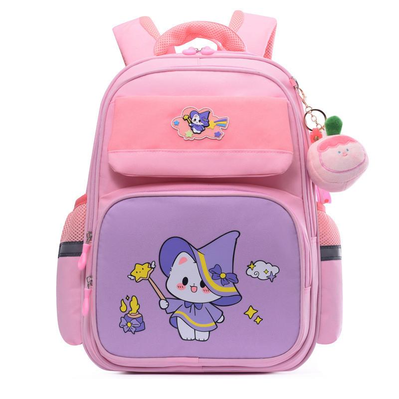 Fun Cartoon Design School Backpack For Kids Oxford Fabric Lightweight