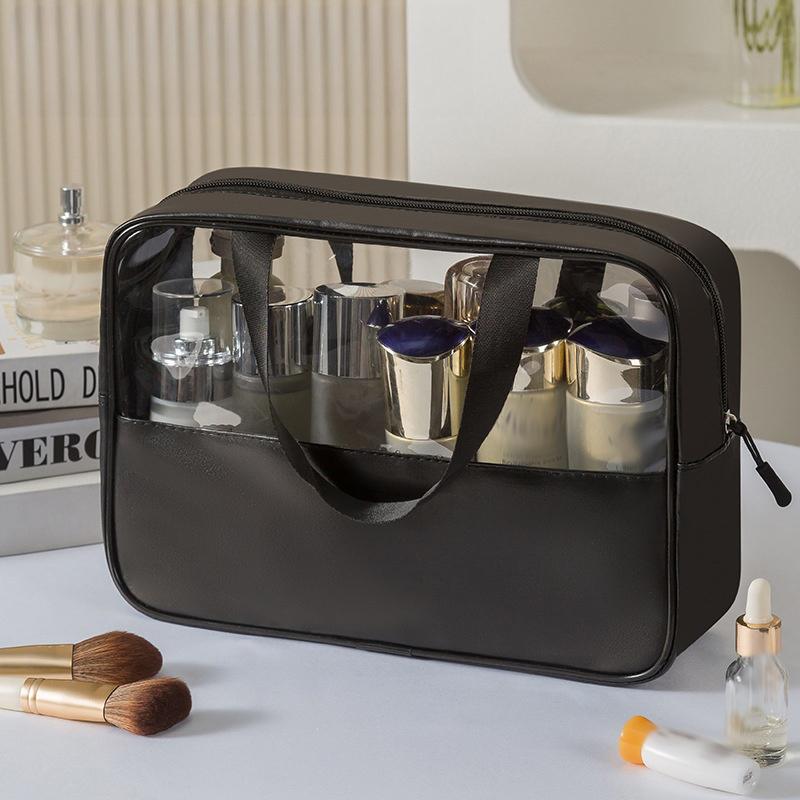 Portable Travel Cosmetic Bag Women Transparent Makeup Bag Large-Capacity Bath Wash Bags Multifunction Waterproof Storage Case