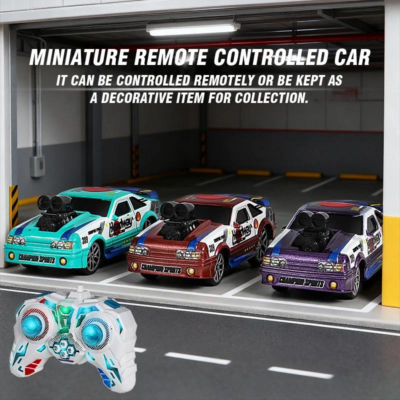 1/64 Mini Remote Control Cars Alloy Drift Rc Car Racing Vehicle Toys 2.4G 4WD Desktop Sports Cars Toys Boys Child Children Gifts