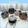 New Leopard Print Bag Women 2023 Cat Mobile Bag Korean Crossbody Bag Cute Trendy Small Round Bag Wholesale
