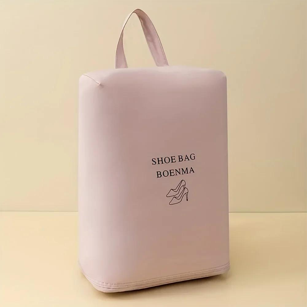 

Shoes Travel Storage Bag Portable Shoe Pouches Organizer Waterproof Dust-Proof Travel Portable Sneaker Bag for Men Women Travel розовый