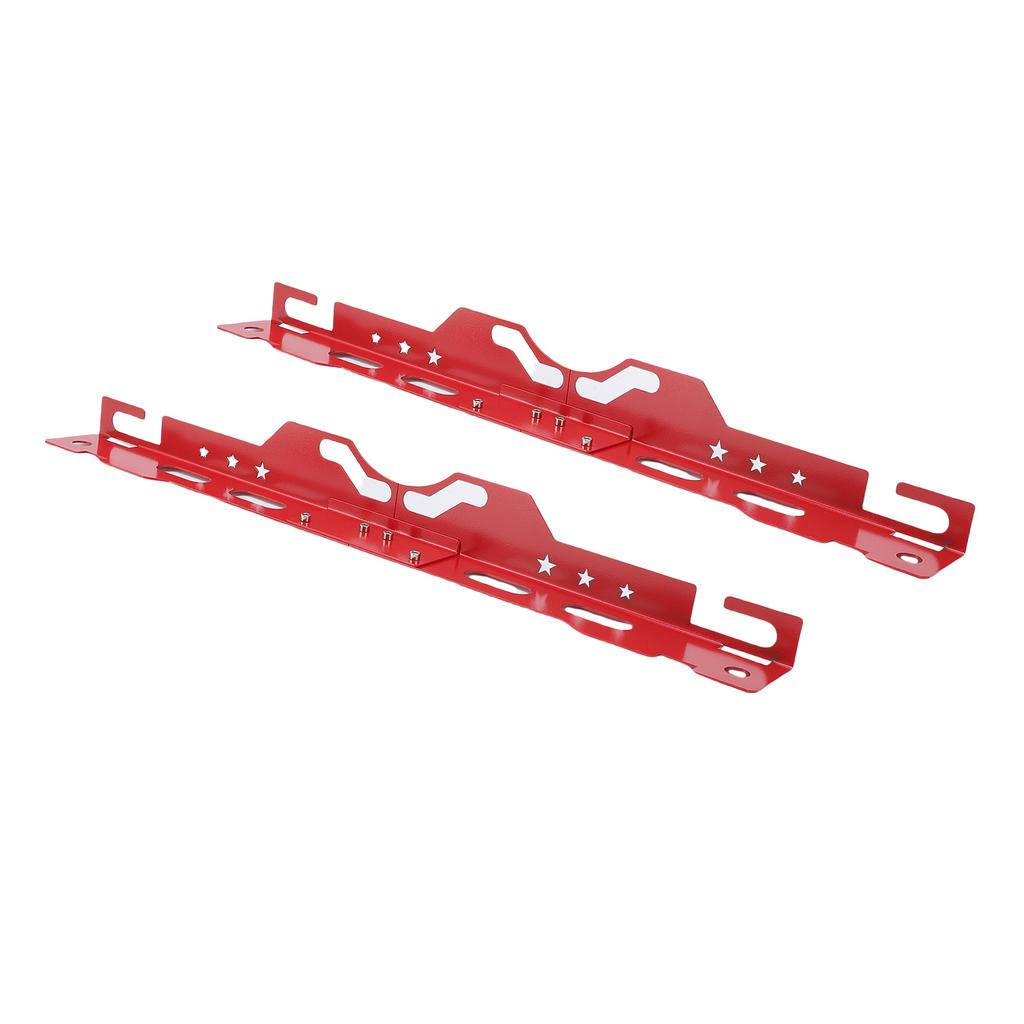 2 Set Wheel Alignment Tool Alloy Steel Camber Alignment Plates with 2 Measuring Tapes Universal for Automotive Red