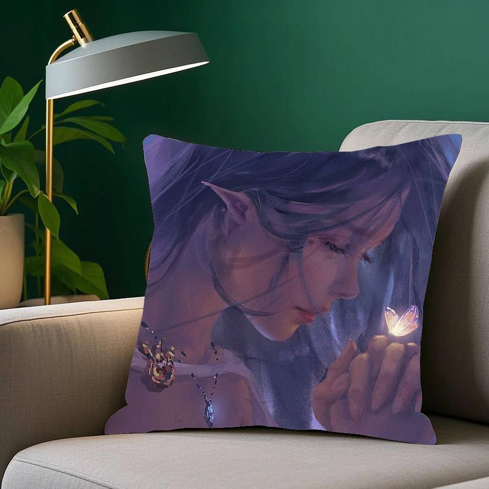 Ice P-Princess Anime G-Ghost Blade Pillow Case Fashion Square Pillowcase Bedroom Sofa Room Ins Decoration Leisure