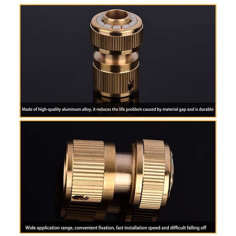 

Адаптер для шланга из алюминиевого сплава 1/2 Быстрое соединение Вращающееся соединение Садовый шланг Соединение 1pcs