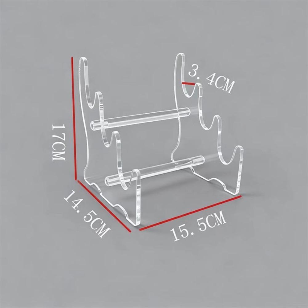 Acrylic Material Desktop Storage Rack Organizer Function Display Function Display Rack Universal Transparent Bamboo Flute Stand