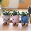 Söt och Söt Suckulent Blomkruka Hänge Plyschleksak Docka Tecknad Väska Hängande Nyckelring Docka Docka