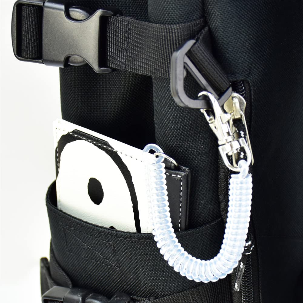 Pass Commuter Pass Card 2 Synthetic PU with Coil Face Up SN [Snoopy] Case, Holder, Case, Cards, Leather, Leather, Mini, Small, Chain, Simple, 0096,